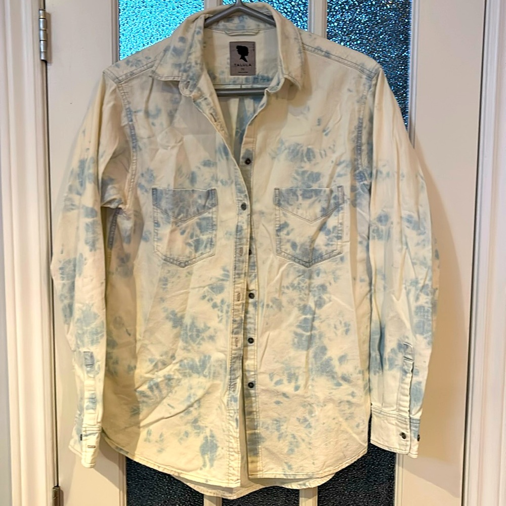 Talula Acid Tie-Dye Button-Up Shirt